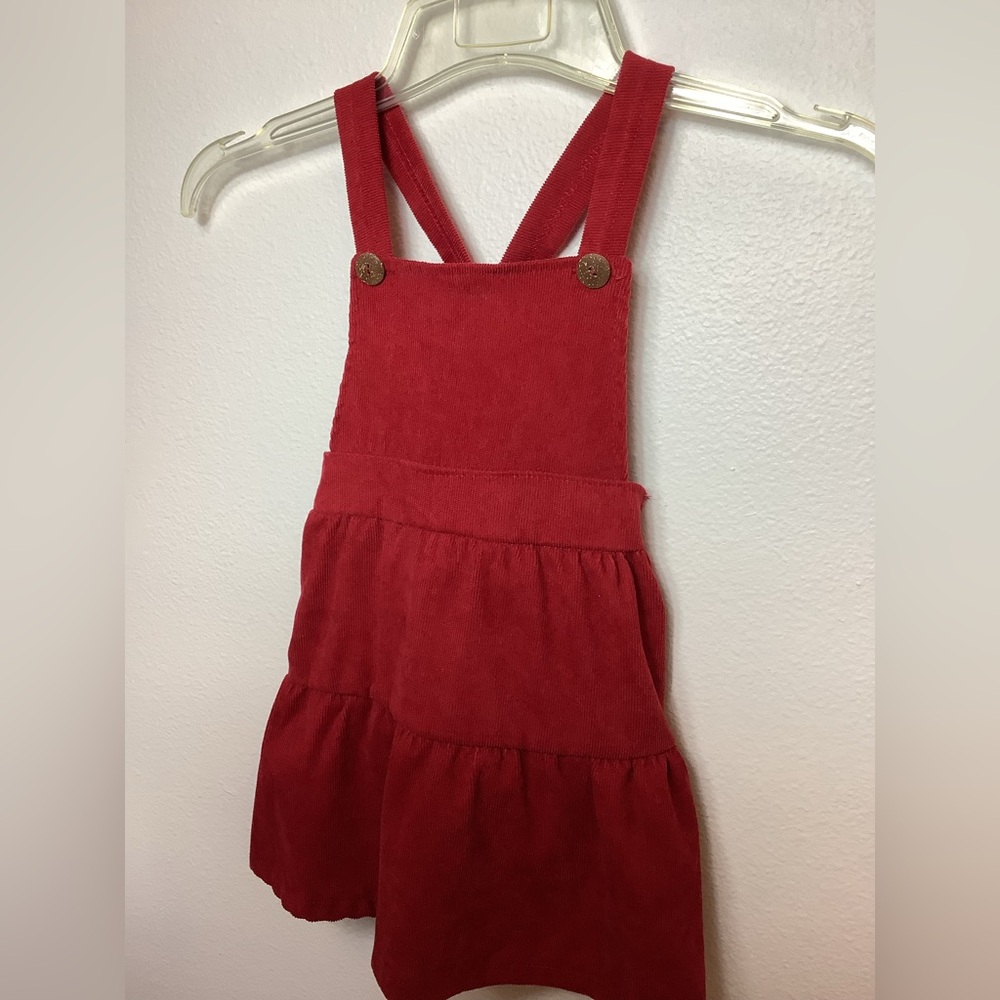 Emma & Elsa 4T Corduroy Overall Dress great condition